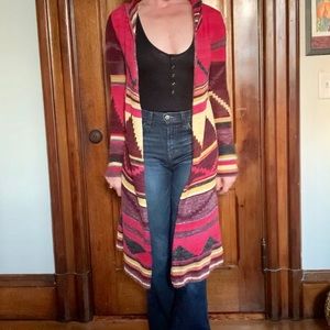 Free people lightweight hooded cardigan